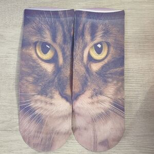 Cat Face Print Socks